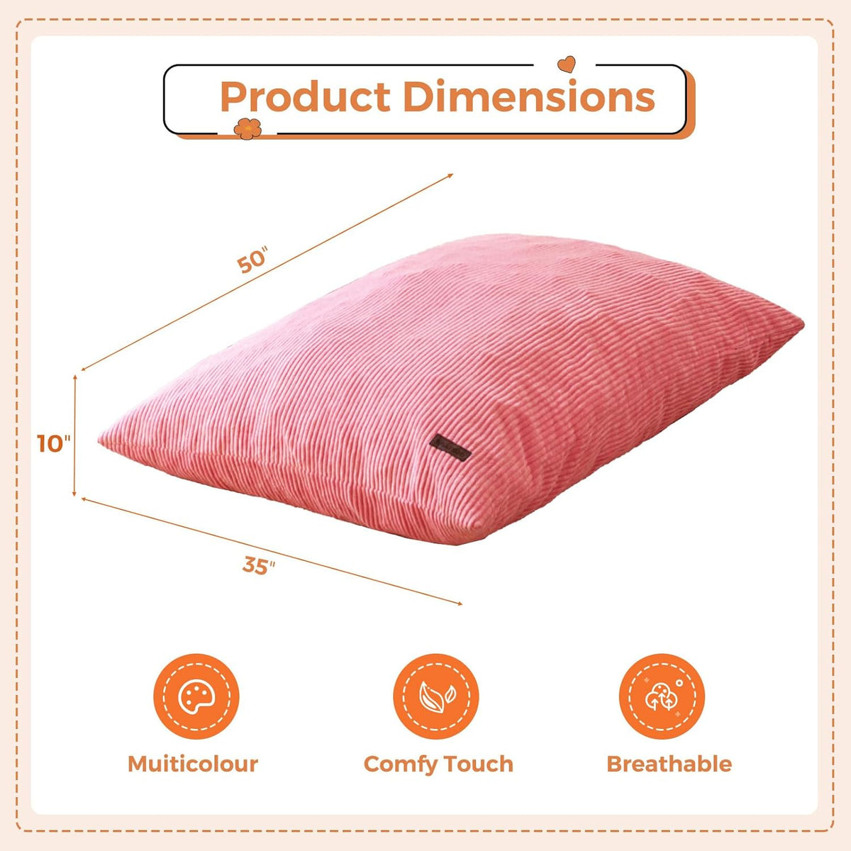 MAXYOYO 3 in 1 Kids Bean Bag Chair, Comfy Floor Sofa with Removed Cover