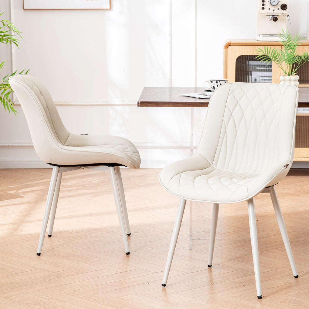 YOUNIKE Dining Chairs Set of 2 Kitchen & Dining Room Chairs Modern Green