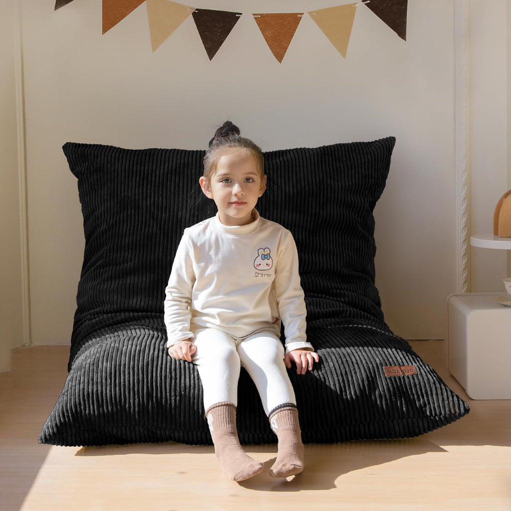 MAXYOYO 3 in 1 Kids Bean Bag Chair, Comfy Floor Sofa with Removed Cover