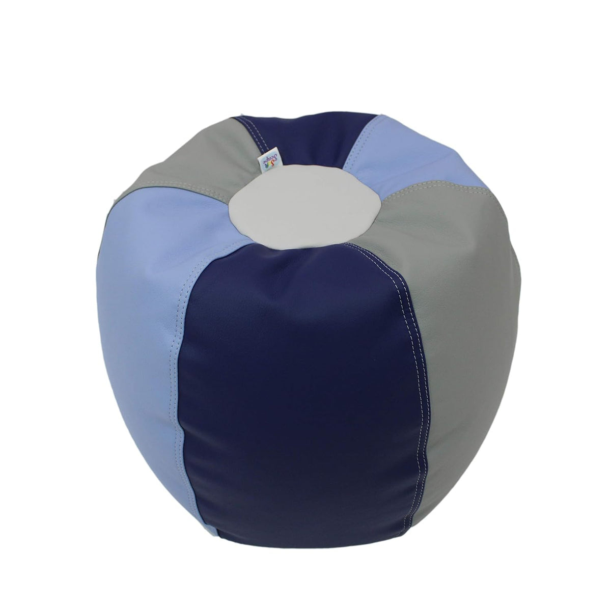FDP SoftScape Bean Bag Puffs, 12" Height, 2-Pack - Navy/Powder Blue