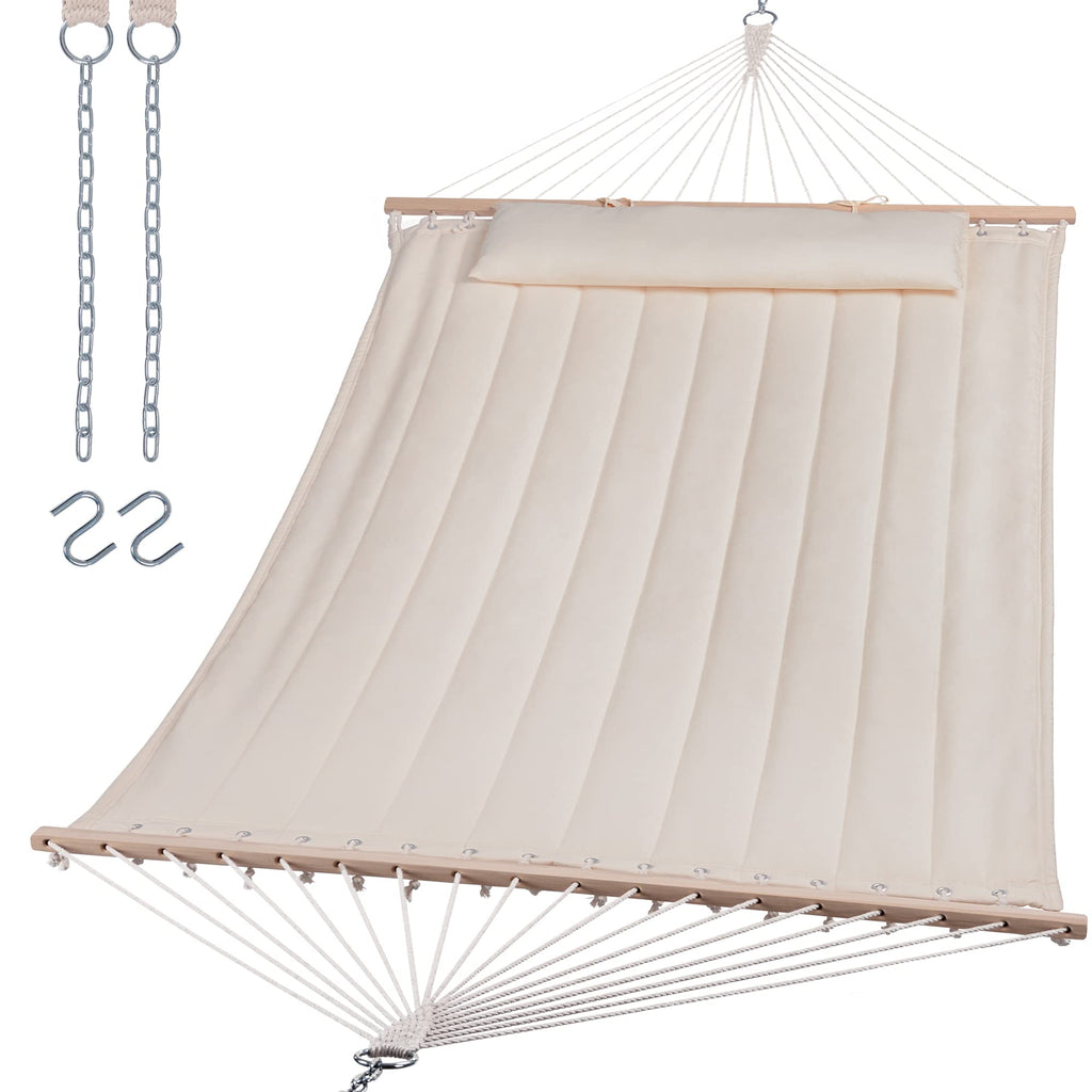 SUNCREAT Extra Large Outdoor Portable Hammock, Gray Green