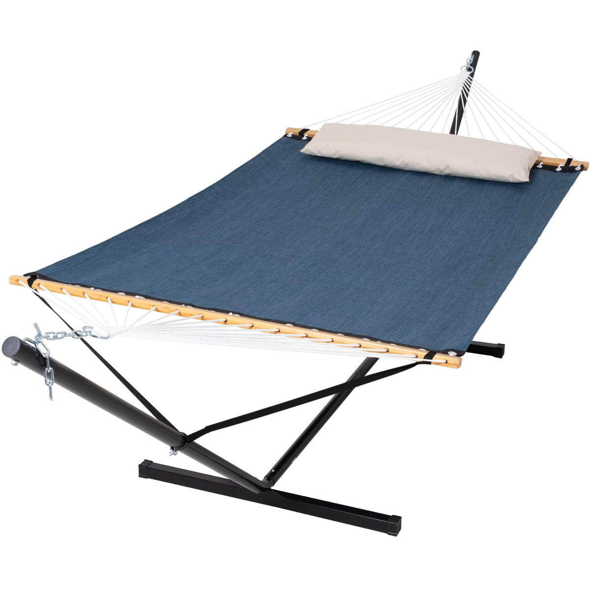 SUNCREAT Hammocks 15 FT Quick Dry Hammock, 450 lbs Capacity, Blue