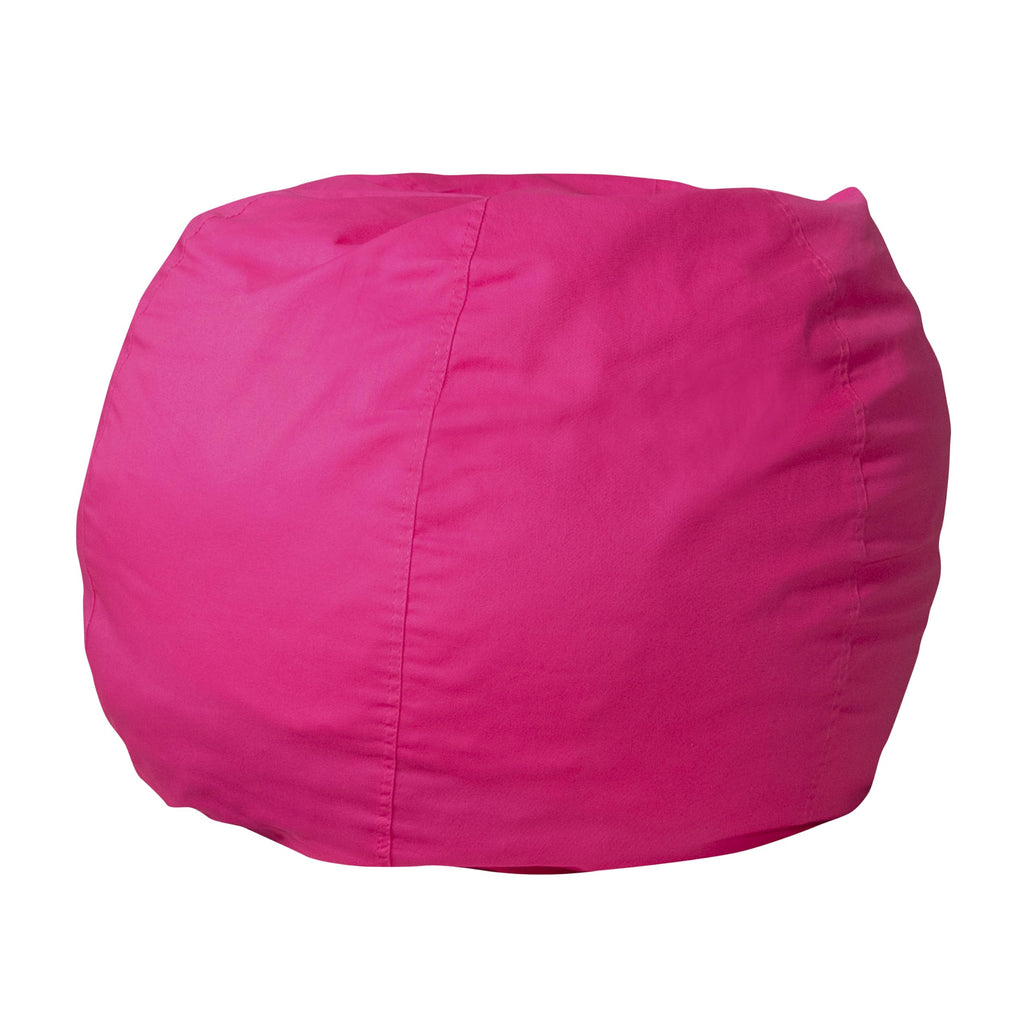 Flash Furniture Faux Sherpa Small Refillable Bean Bag Chair, Natural