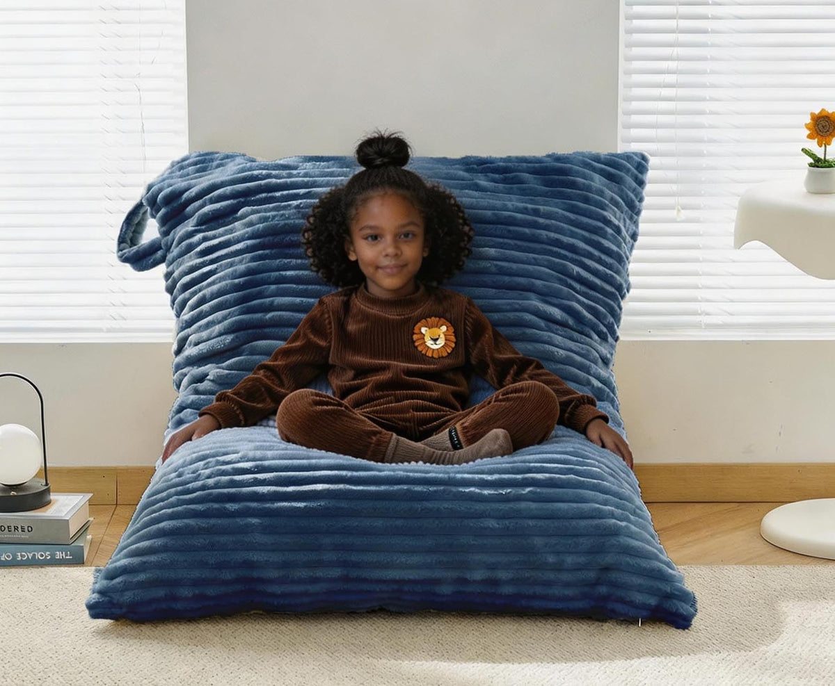 Stuffed Animal Storage Bean Bag Chair Cover (No Filler) Washable