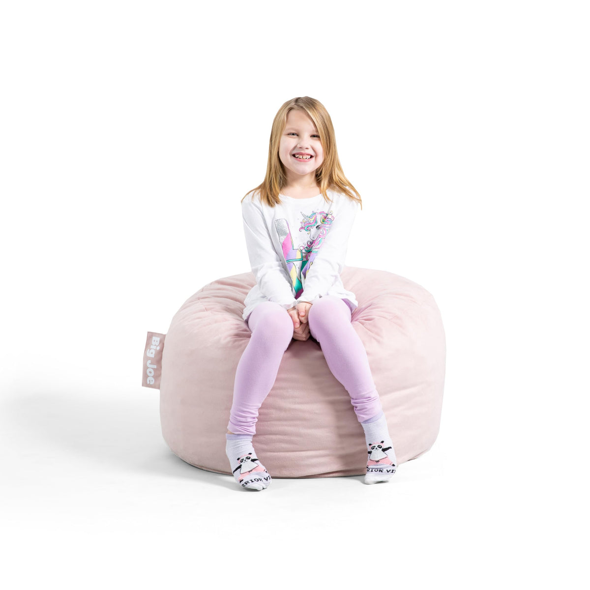 Big Joe Turnabout 3-in-1 Convertible Kids Bean Bag Chair, Midnight Blue