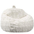 Gilprop Pink Bow Bean Bag Chair 2.6ft Stuffed Animal Storage Chair Cover