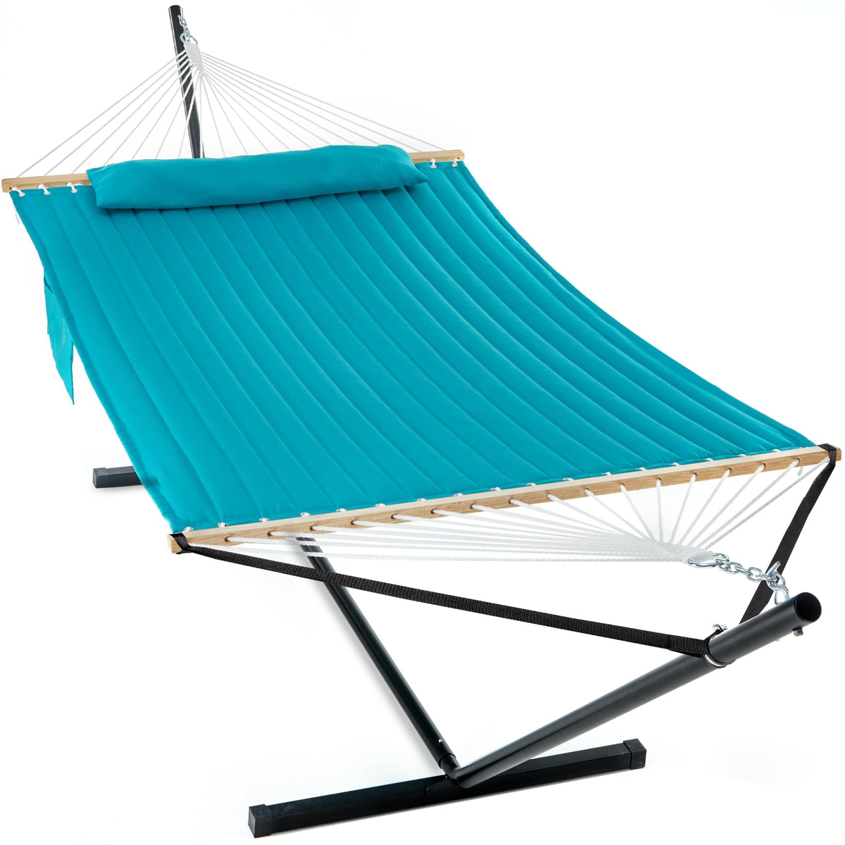 GAFETE 2 Person Hammock with Stand for Outside, Heavy Duty Steel Stand