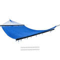 Sunnydaze 75" x 55" Bed, Heavy-Duty Double Rope Hammock for Outside, Red