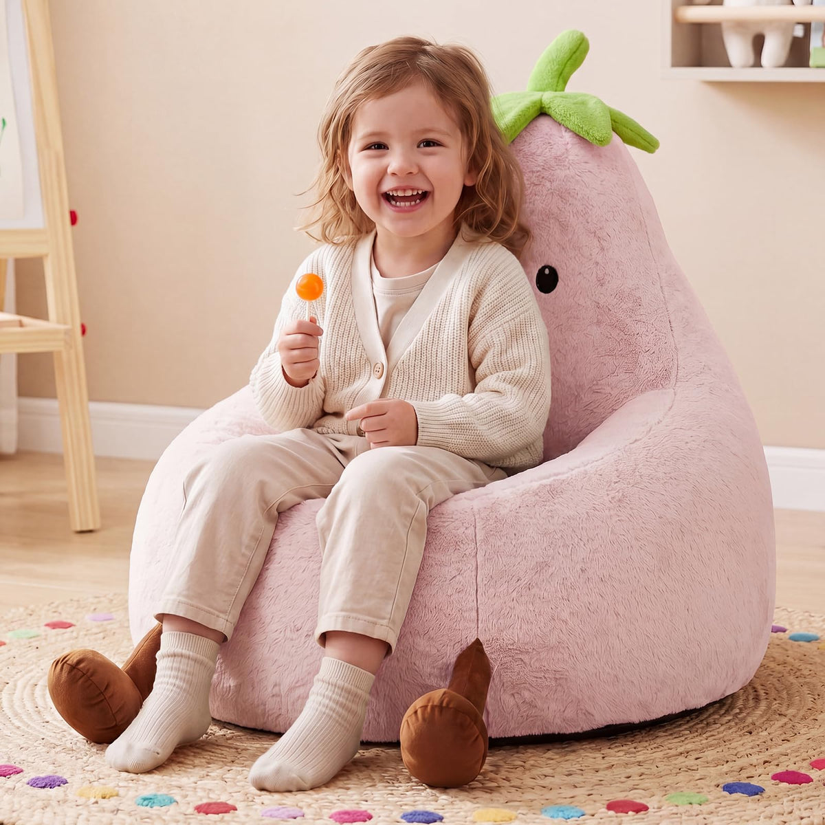 DUMOS Kids Bean Bag Chair, Toddler Couch for Teens & Kids, 31Inch