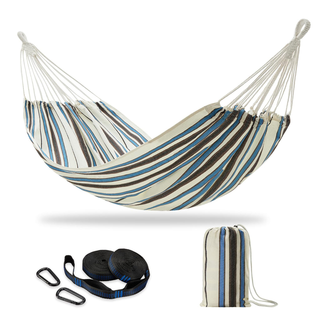 Brazilian Double Hammock with Tree Straps, Extra Large, 450 lbs Capacity