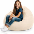 Stuffed Animal Bean Bag Storage Chair Cover for Kids Teens Adults (No Filler) Soft Washable Premium Corduroy Organizing Plush Toys Comfortable Organizer Keep Clutter with Premium Zipper Medium