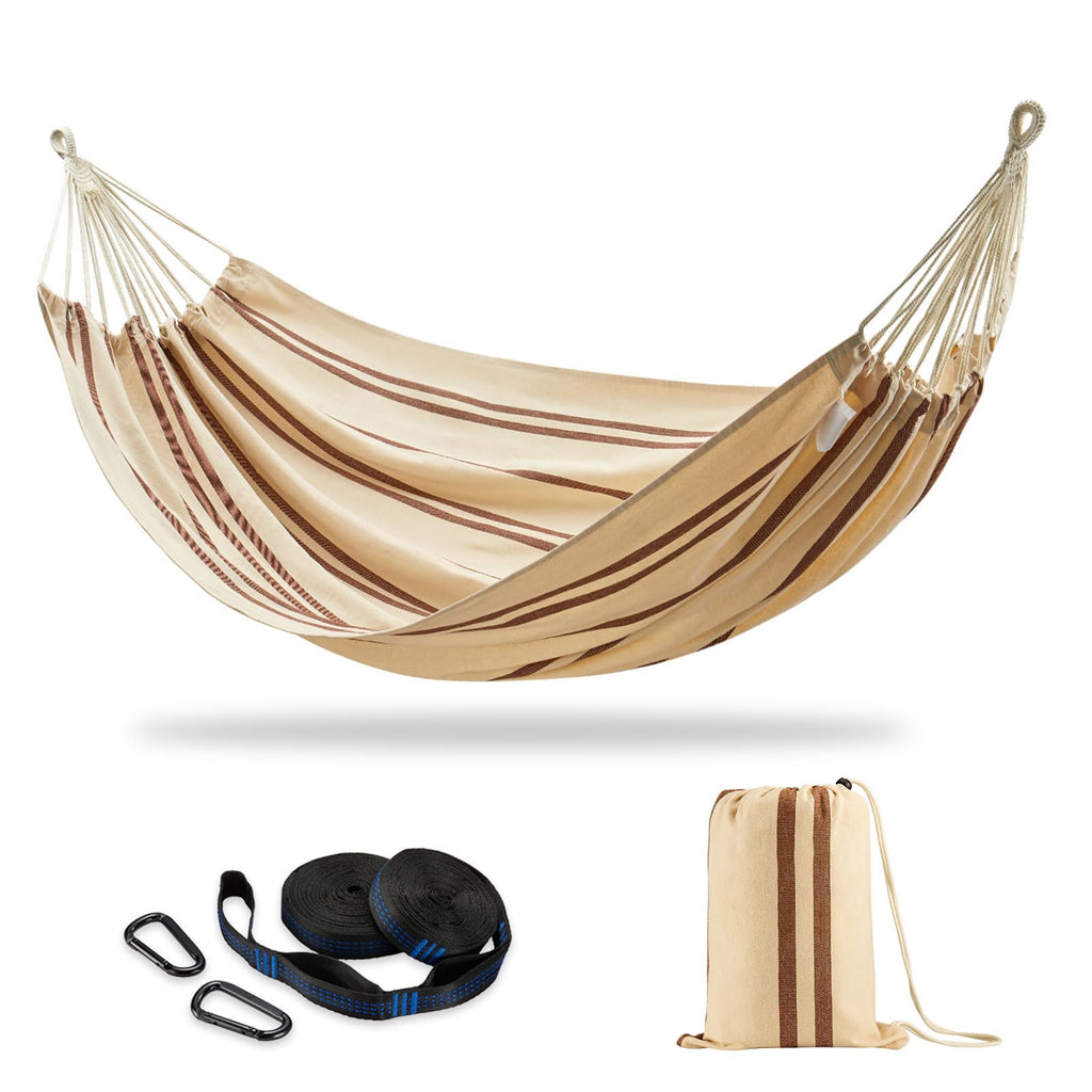 Brazilian Double Hammock with Tree Straps, Extra Large, 450 lbs Capacity