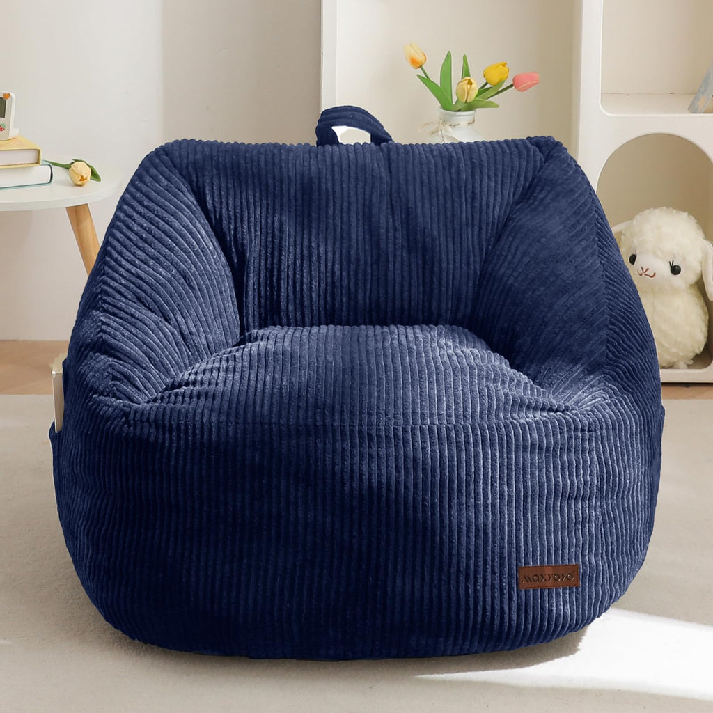MAXYOYO Kids Bean Bag Chair, Convenient Bean Bag Sofa with Handle