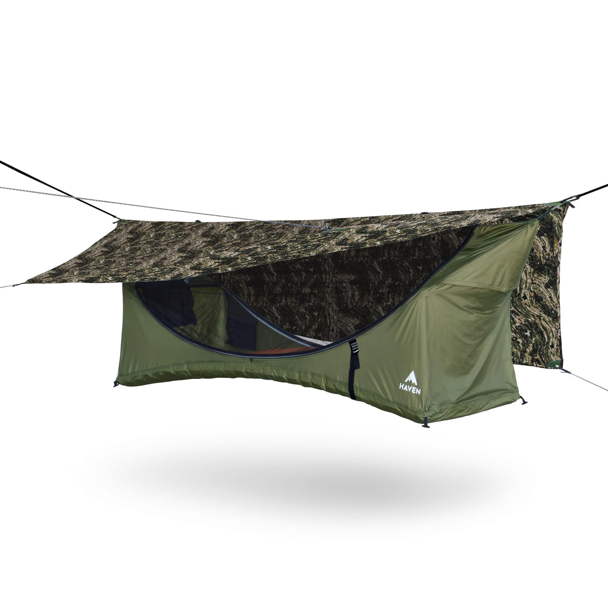 Haven Tents Lay Flat Hammock Tent - Waterproof Camping Hammock with Mosquito Net, Insulated Pad and Rainfly - Haven Tent, Haven XL, Haven Safari