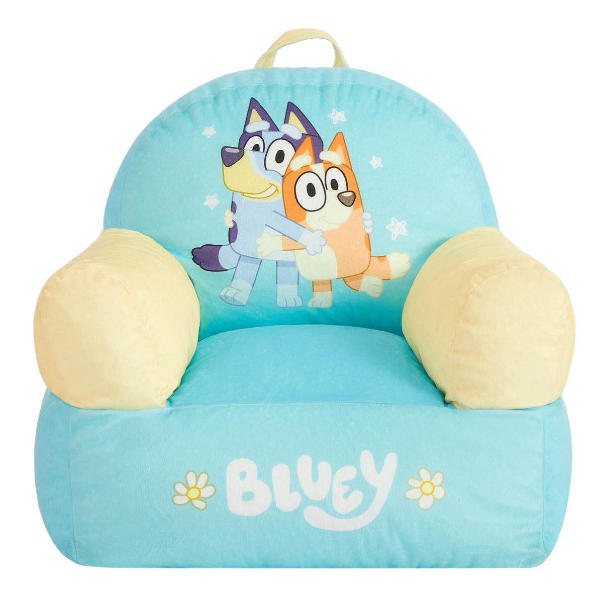 Disney Winnie the Pooh Kids Sofa Bean Bag Armchair, Soft Plush Lounge Chair for Bedroom or Playroom