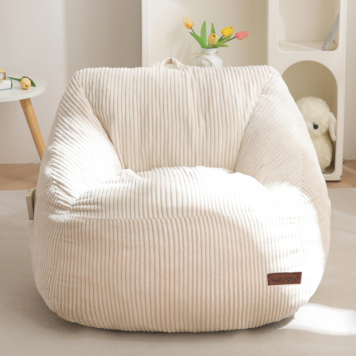 MAXYOYO Kids Bean Bag Chair, Convenient Bean Bag Sofa with Handle