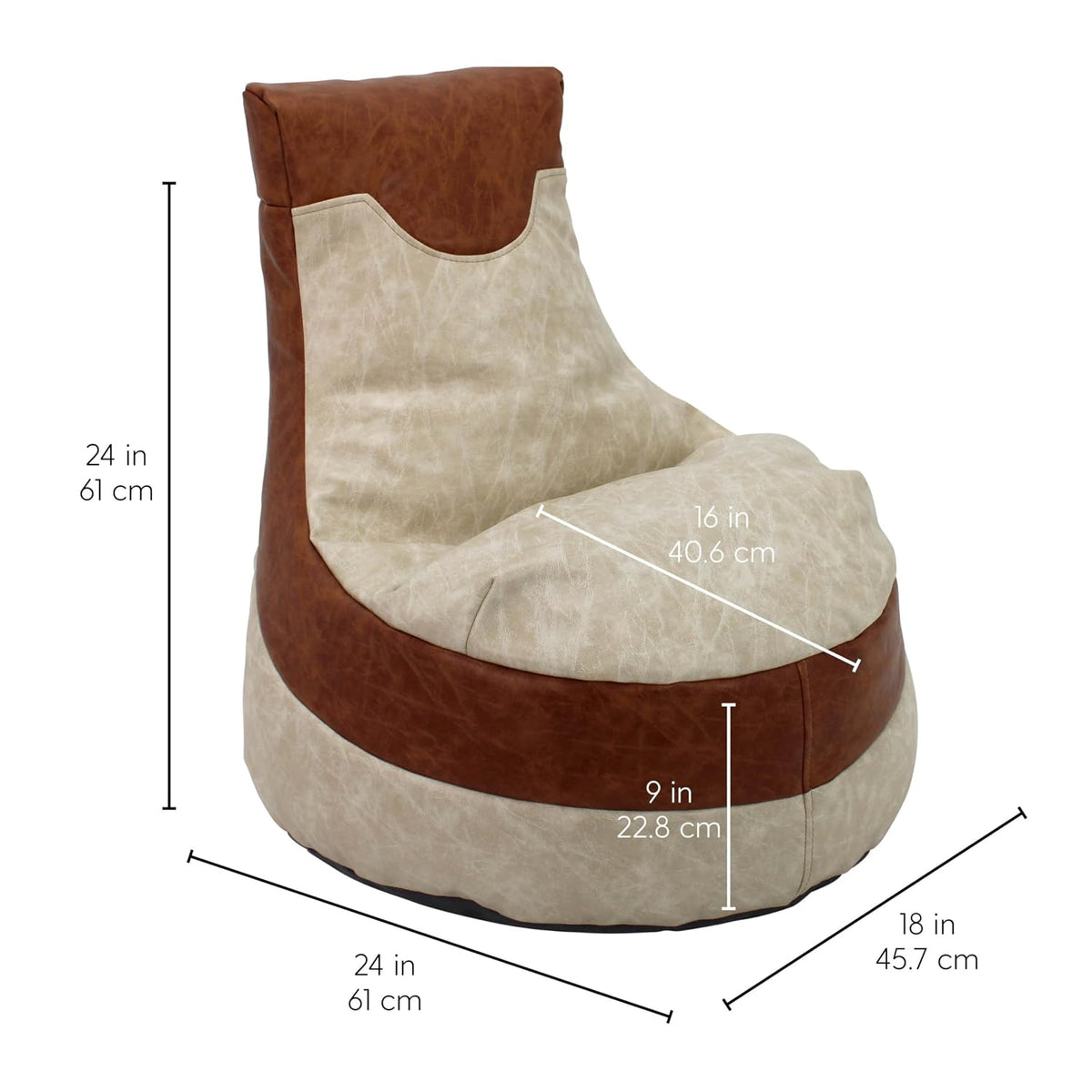 FDP SoftScape Rustic Little Gamer Bean Bag - Distressed Assorted, 14453-DA