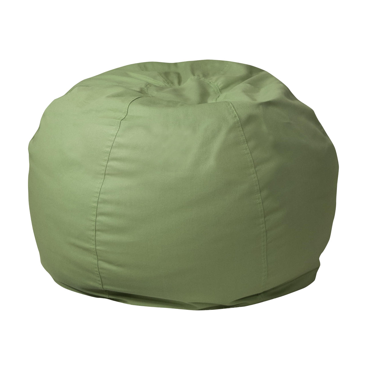 Flash Furniture Faux Sherpa Small Refillable Bean Bag Chair, Natural
