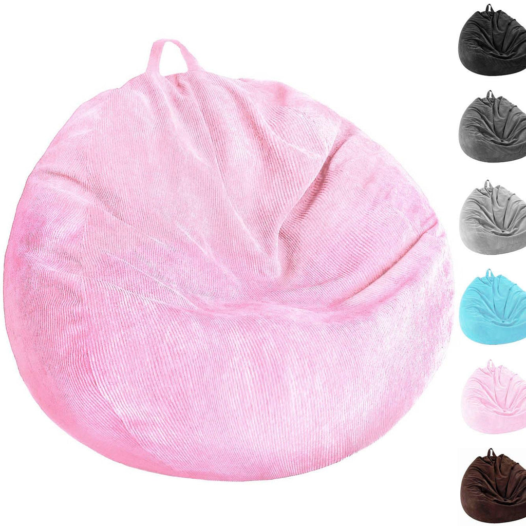 Stuffed Animal Storage Bean Bag Chair Cover (No Filler) Washable