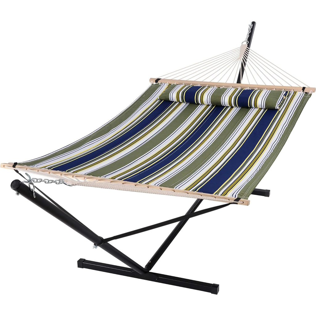 SUNCREAT 2 Person Hammock with Stand, 475 lbs Capacity, Dark Grey