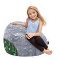 COMAX Bean Bag Chairs for Kids, Toddler BeanBag Sofa with Filler Bean Couch Stuffed for Boys and Girls, Lazy Floor Chair for Playroom, Nursery Room, Deer