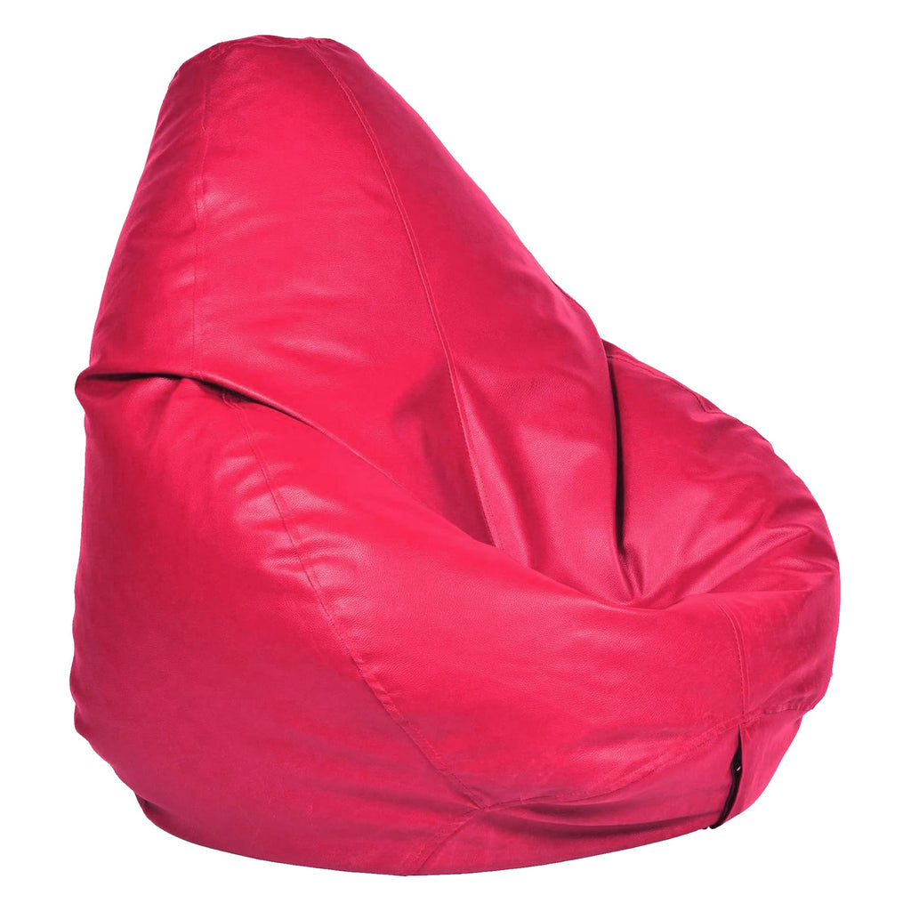 Ample Decor Bean Bag Cover (Filler Not Included), Plush Toys Storage Soft Leatherette, Durable Construction Sturdy Zipper, Ideal for Children and Teenagers - Yellow