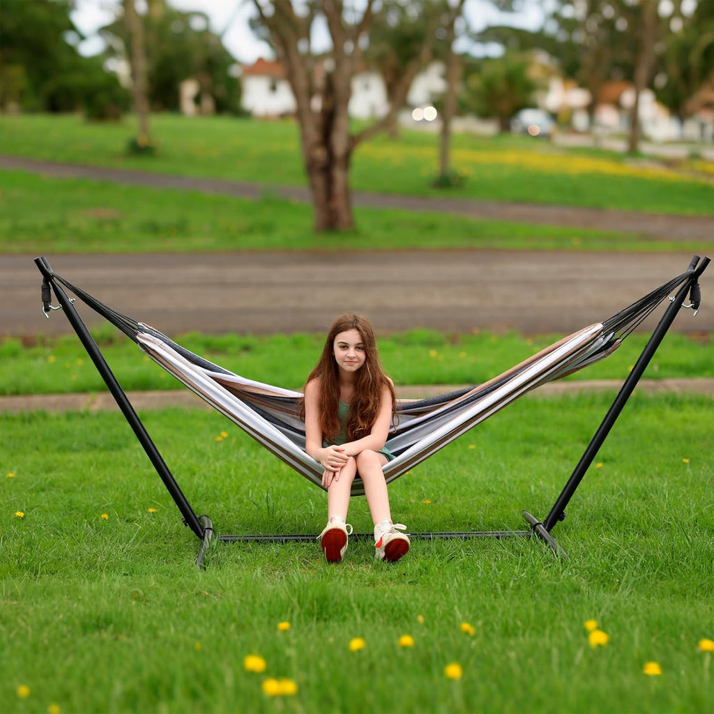 SZHLUX Hammock with Stand for Outside,Hamaca Con Base