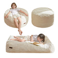 MAXYOYO Bean Bag Chair for Kids, Convertible Bean Bag Seat, Orange