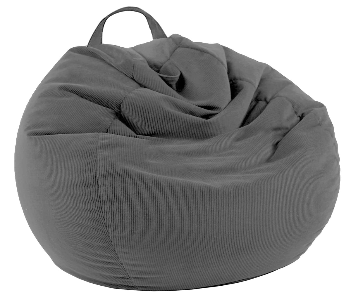 LPMOERA Stuffed Animal Storage Soft Bean Bag Chair Cover No Filler Caramel