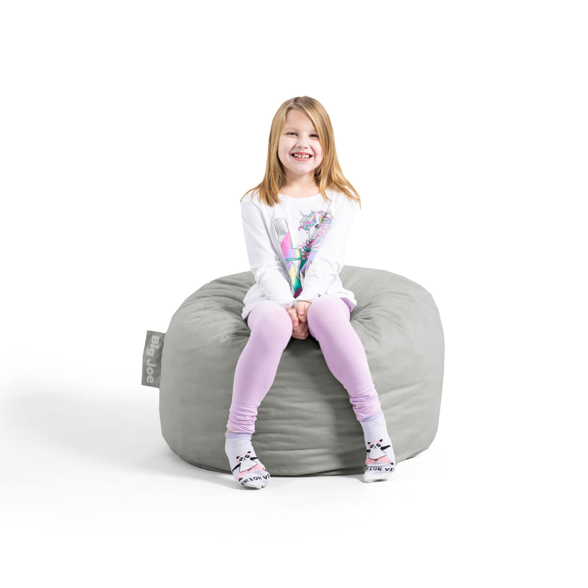 Big Joe Turnabout 3-in-1 Convertible Kids Bean Bag Chair, Midnight Blue