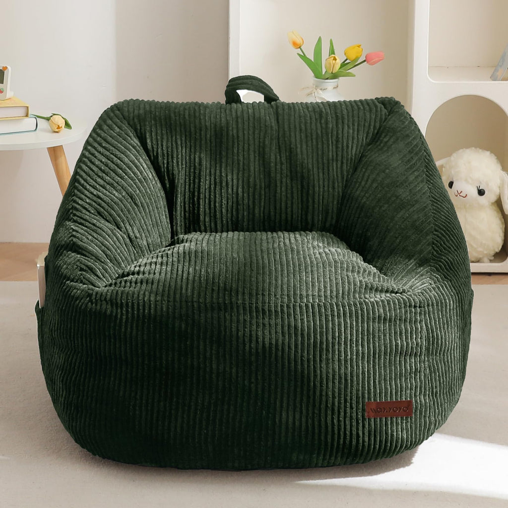 MAXYOYO Kids Bean Bag Chair, Convenient Bean Bag Sofa with Handle