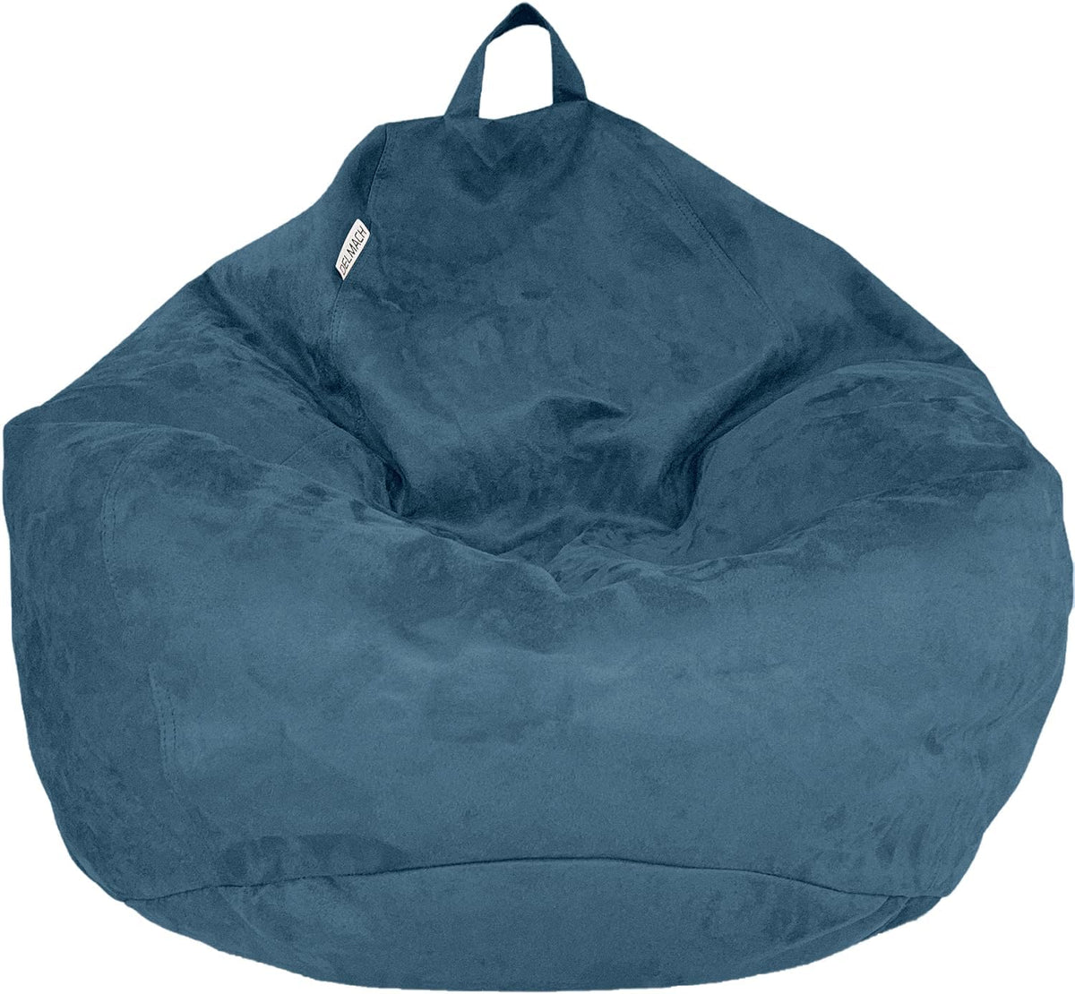 Bean Bag Stuffed Animal Storage Chair Cover (No Filler) for Kids and Adults. Extra Large Bird's Nest Beanbag Memory Foam Soft Premium (Navy Blue, 3 ft (Cover Only))