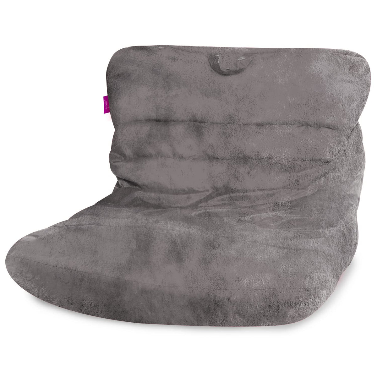 Posh Creations Structured Comfy Bean Bag Chair for Gaming, Reading, and Watching TV, Malibu Lounge, Canvas - Forest Critters on White