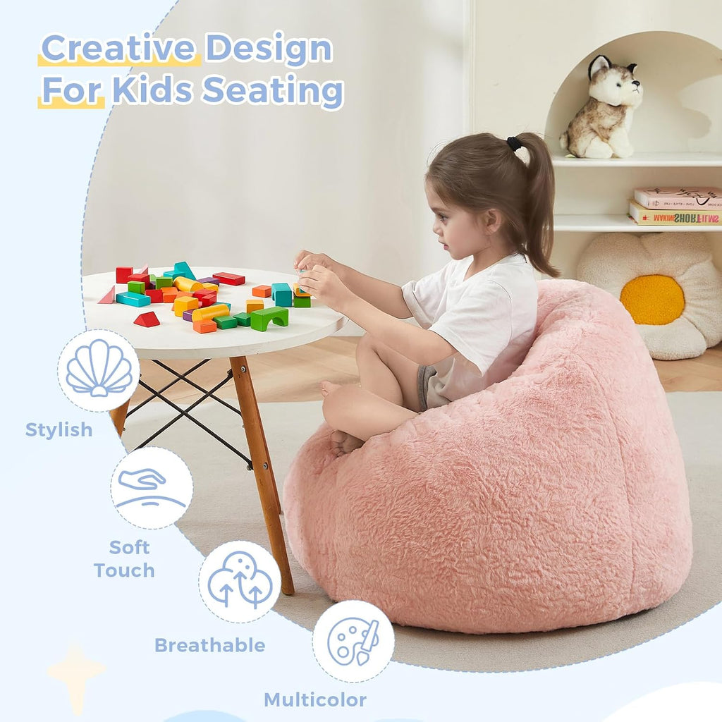 MAXYOYO Bean Bag Chair for Kids, Shell Shaped Bean Bag Sofa Floor Sofa