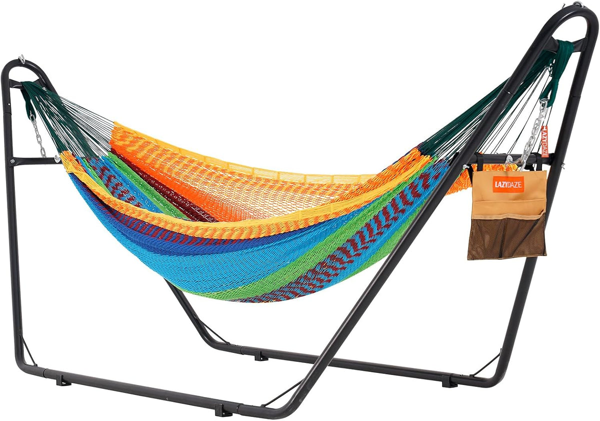 Lazy Daze Mayan Hammock with Heavy Duty Steel Stand