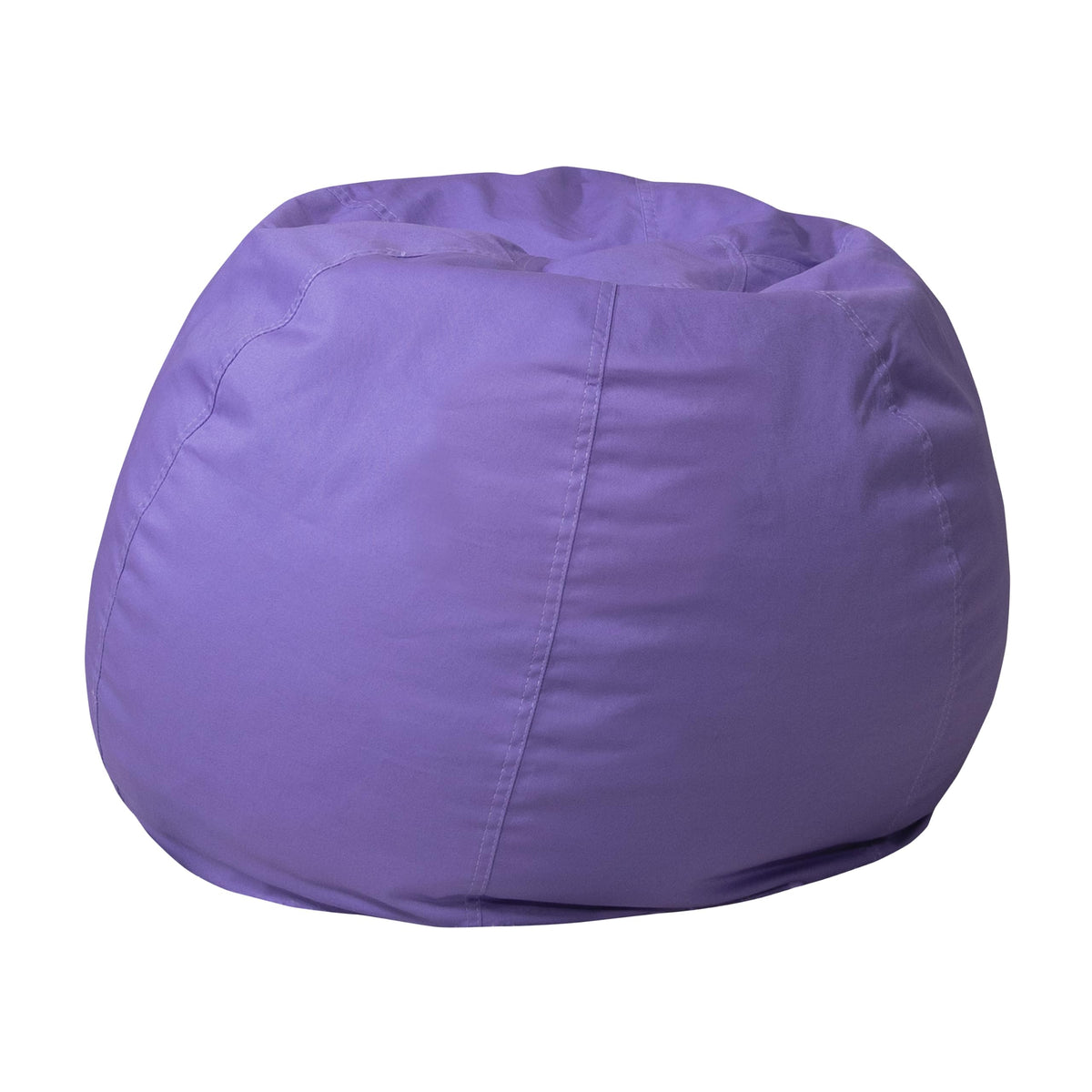 Flash Furniture Faux Sherpa Small Refillable Bean Bag Chair, Natural