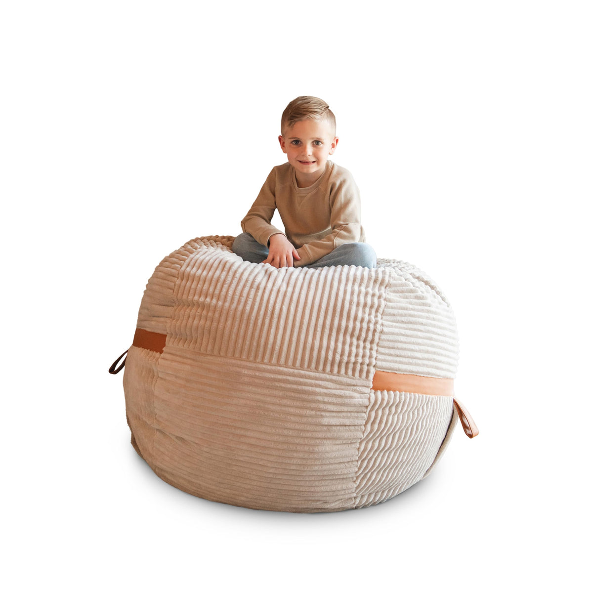 Big Joe Turnabout 3-in-1 Convertible Kids Bean Bag Chair, Midnight Blue