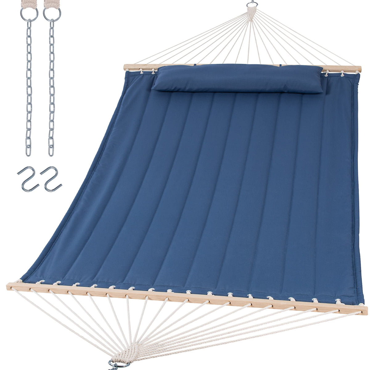 SUNCREAT Extra Large Outdoor Portable Hammock, Gray Green
