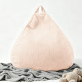 LPMOERA Stuffed Animal Storage Soft Bean Bag Chair Cover No Filler Caramel