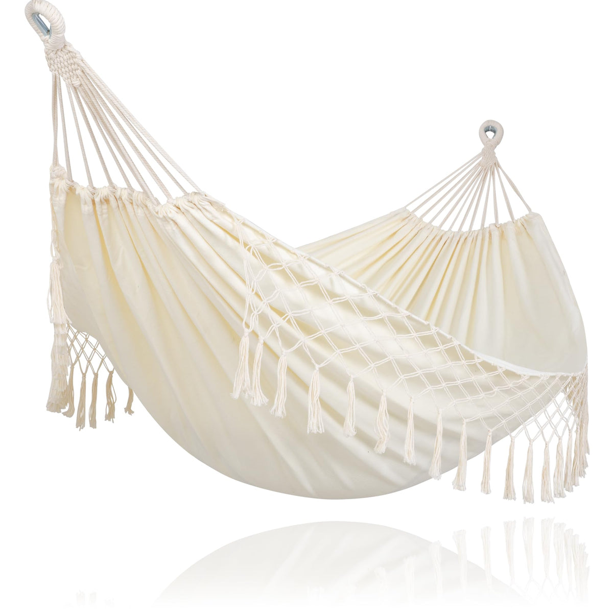 SUNCREAT Long Replacement Hammock Two Person for Stand, Blue White Stripes