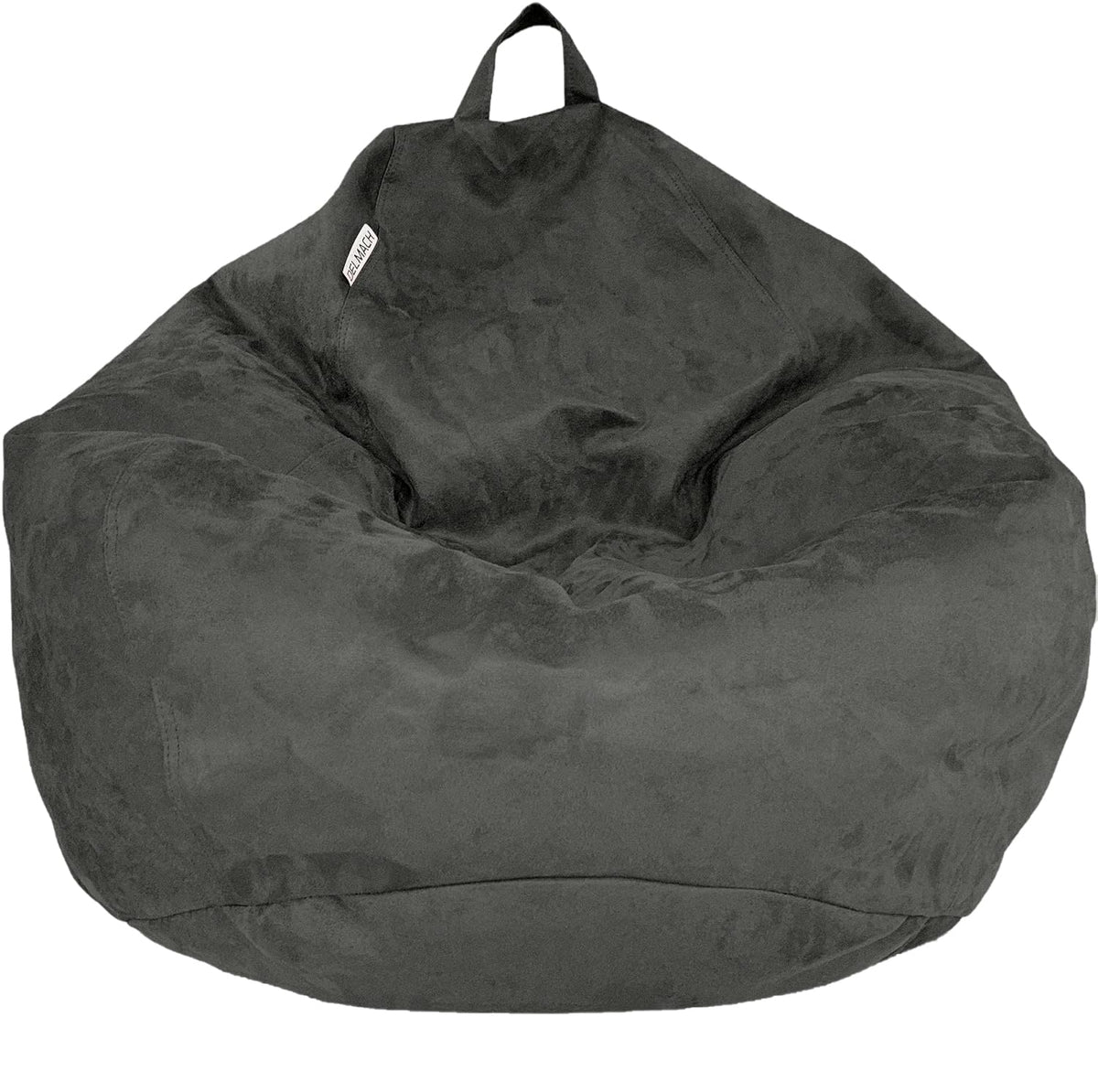 Bean Bag Stuffed Animal Storage Chair Cover (No Filler) for Kids and Adults. Extra Large Bird's Nest Beanbag Memory Foam Soft Premium (Navy Blue, 3 ft (Cover Only))