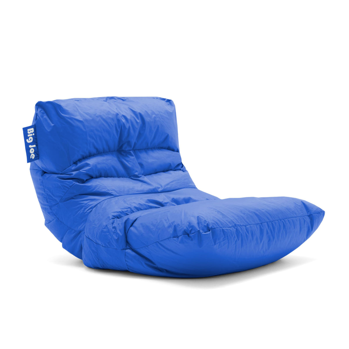 Big Joe Roma Kid's Bean Bag Chair, Oat Sherpa and Graphite, Vegan Suede, 2 Foot Lightweight Refillable Children's Seat