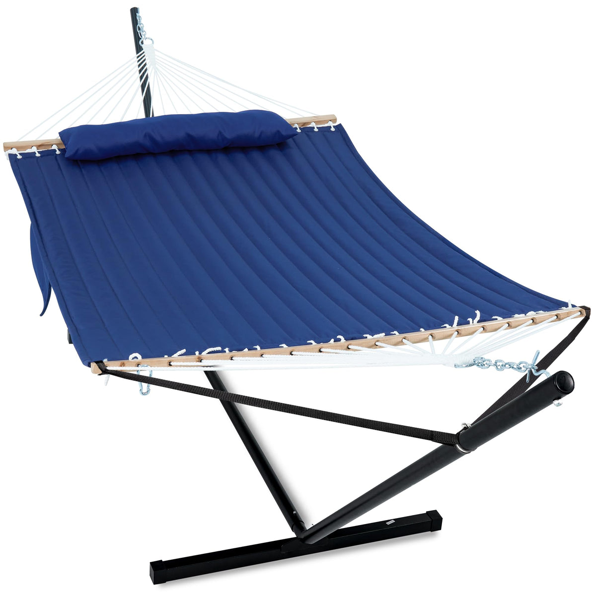 GAFETE 2 Person Hammock with Stand for Outside, Heavy Duty Steel Stand