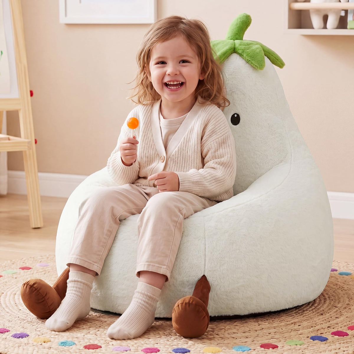 DUMOS Kids Bean Bag Chair, Toddler Couch for Teens & Kids, 31Inch