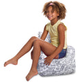 Posh Creations Pasadena Bean Bag Toddlers and Kids, Comfy Chair for Children, Soft Nylon-Lime