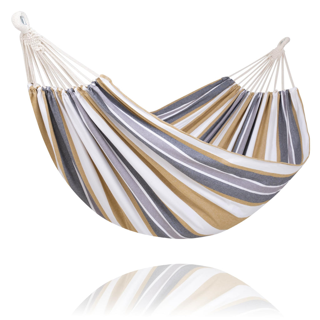 SUNCREAT Long Replacement Hammock Two Person for Stand, Blue White Stripes