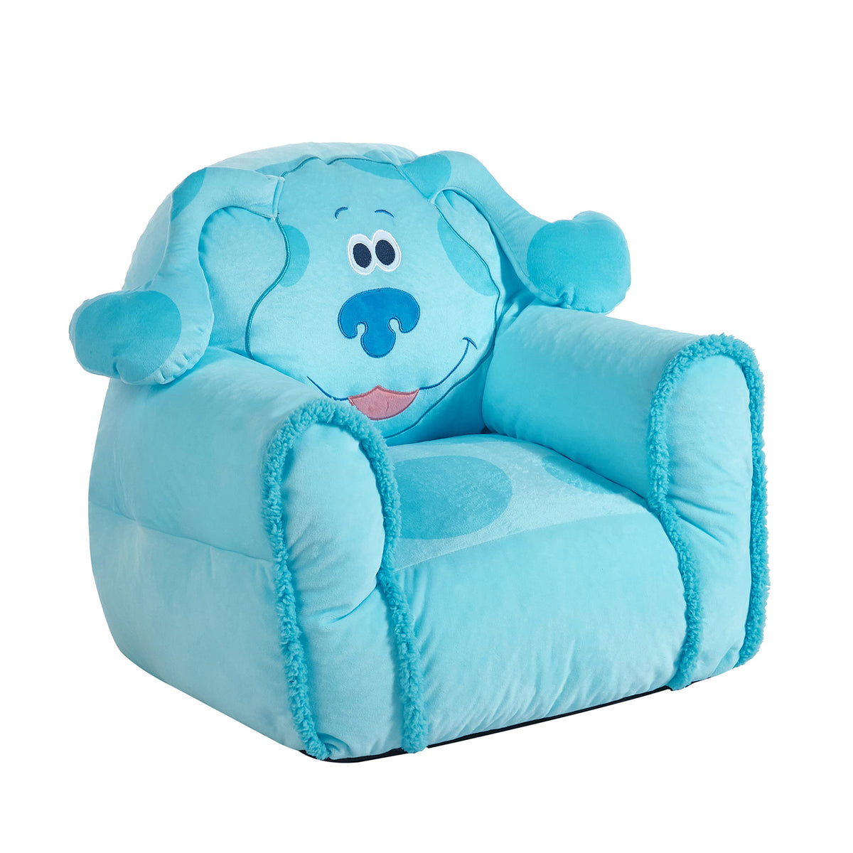 Disney Stitch Figural Bean Bag Sofa Chair with Armrests, Soft & Comfortable Kids Lounge Chair for Bedroom & Playroom, Ages 3+