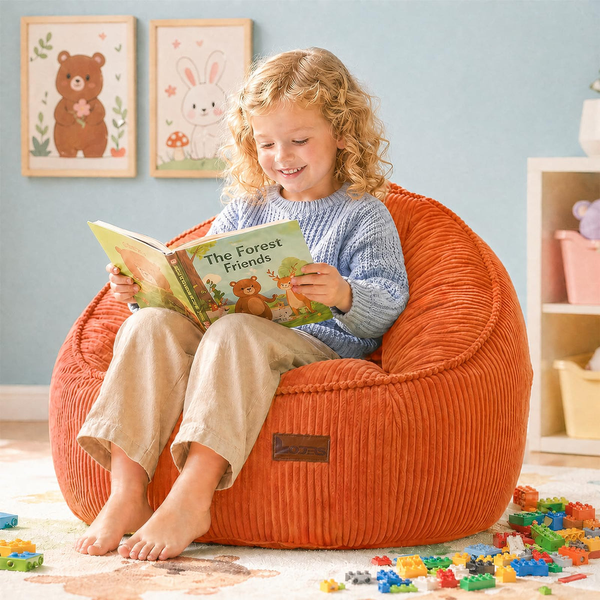 Bean Bag Chair, Cozy Fluffy Beanbag Chairs with Filler for Teens and Kids, Floor Lazy Sofa for Living Room Gaming & Reading (S-Darkgrey)