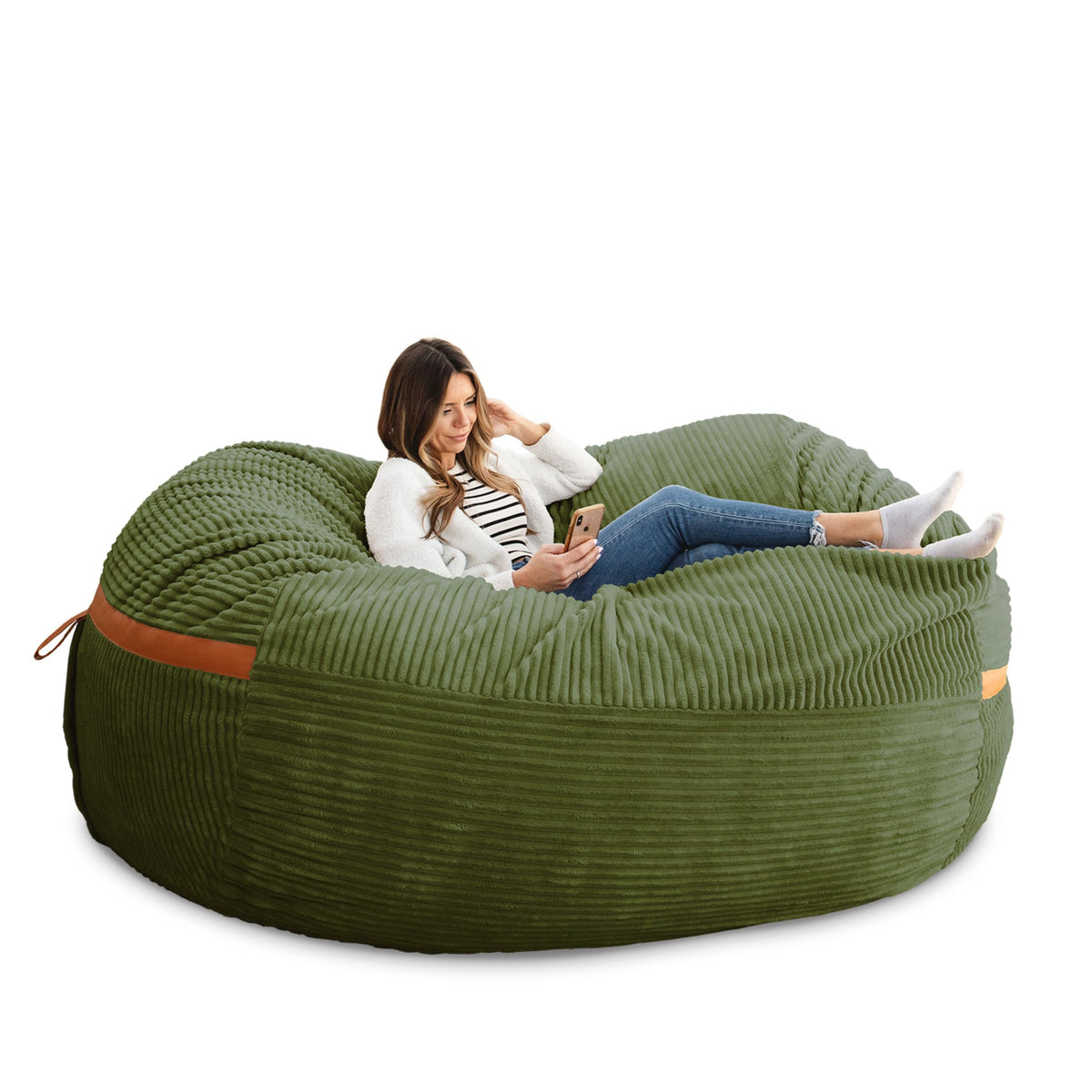 Big Joe Turnabout 3-in-1 Convertible Kids Bean Bag Chair, Midnight Blue