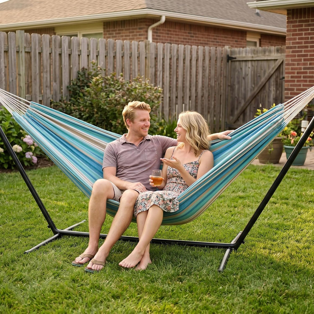 INNO STAGE Extra Large Double Hammock with Tree Straps, Carry Bag